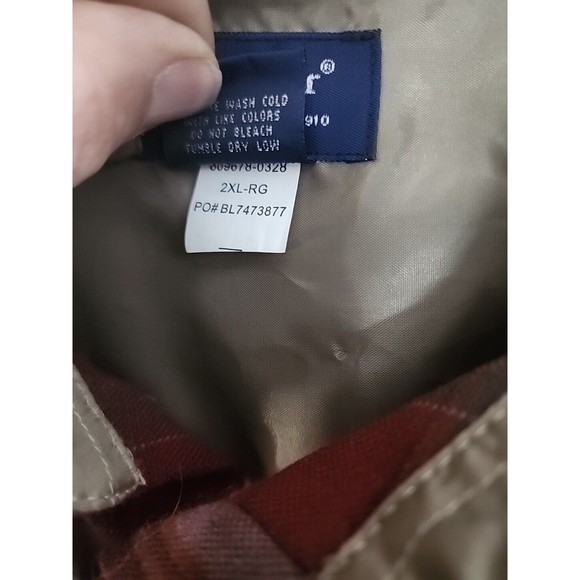 John Blair Mens Button up Flannel Shirt Mens 2XL-RG VGC - Picture 4 of 9